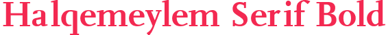 Halqemeylem Serif Bold